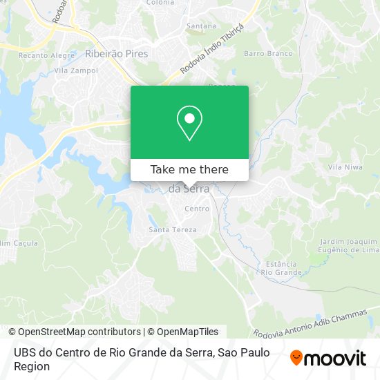 UBS do Centro de Rio Grande da Serra map