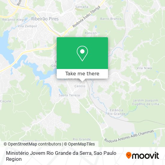 Ministério Jovem Rio Grande da Serra map