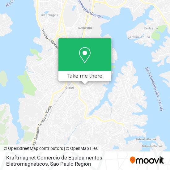 Kraftmagnet Comercio de Equipamentos Eletromagneticos map