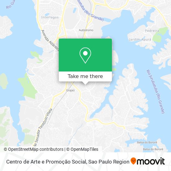 Mapa Centro de Arte e Promoção Social