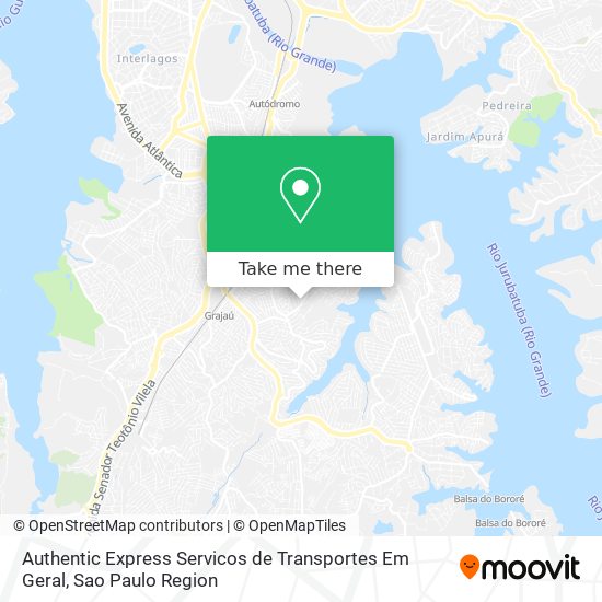 Mapa Authentic Express Servicos de Transportes Em Geral