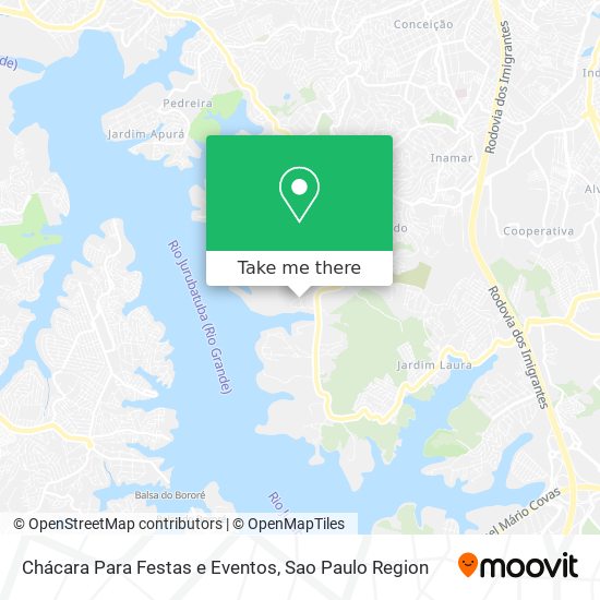 Chácara Para Festas e Eventos map