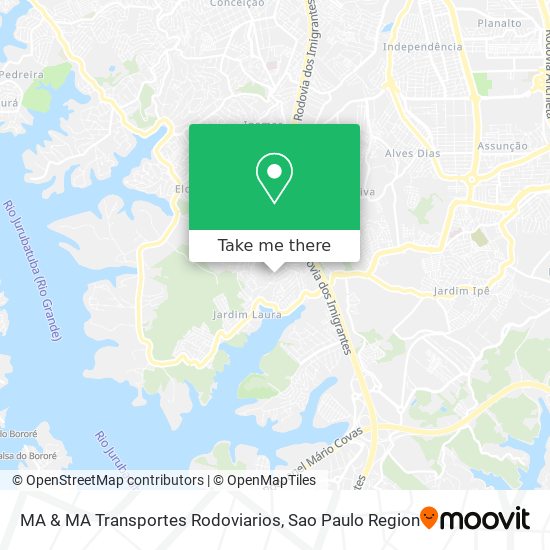 MA & MA Transportes Rodoviarios map