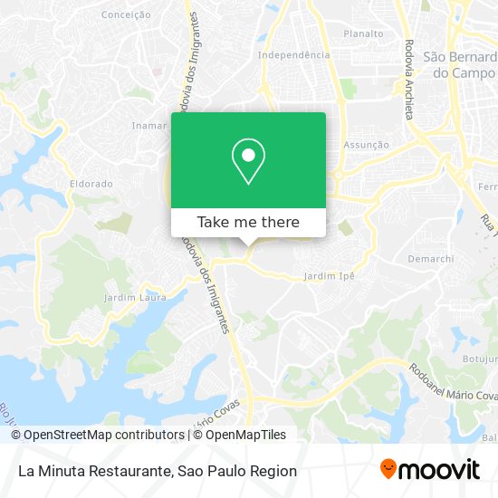 La Minuta Restaurante map
