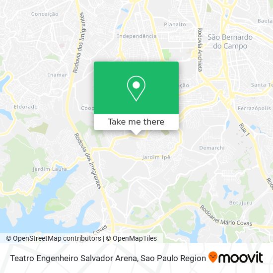 Mapa Teatro Engenheiro Salvador Arena