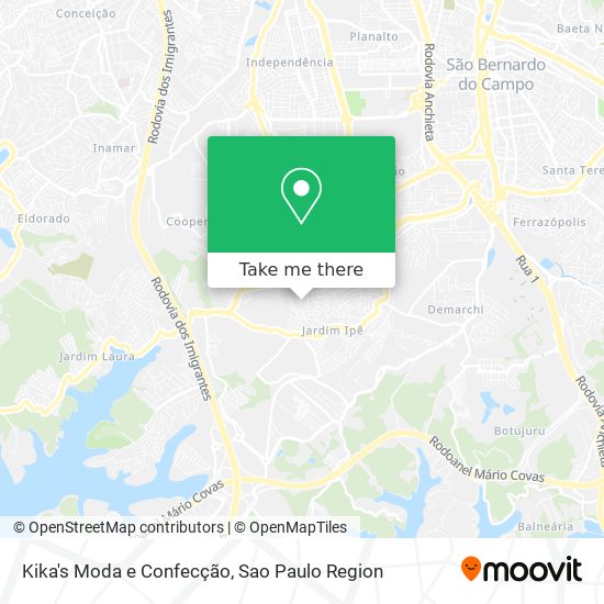 Kika's Moda e Confecção map