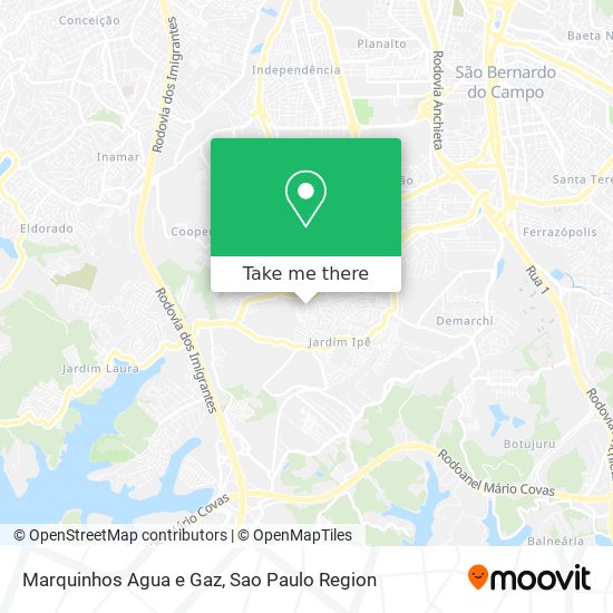 Marquinhos Agua e Gaz map