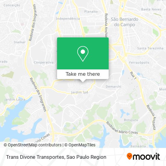 Trans Divone Transportes map