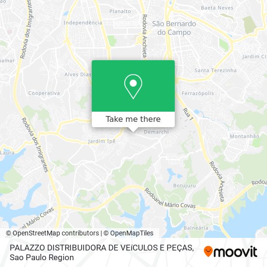 PALAZZO DISTRIBUIDORA DE VEíCULOS E PEÇAS map