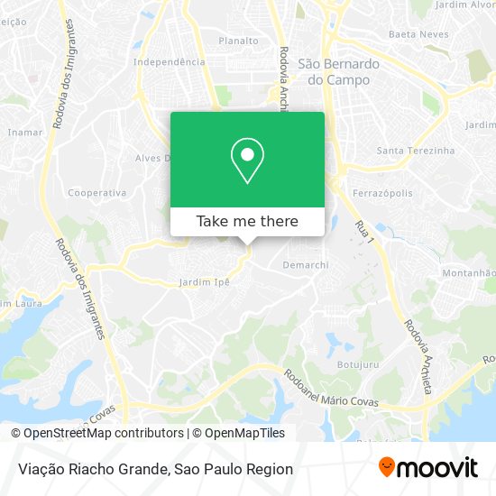 Viação Riacho Grande map