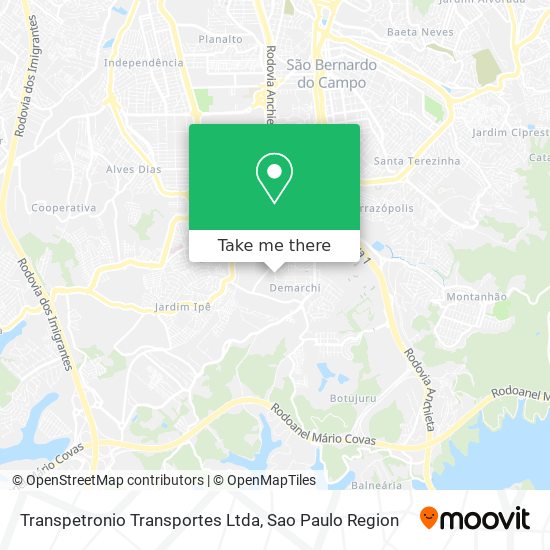 Transpetronio Transportes Ltda map