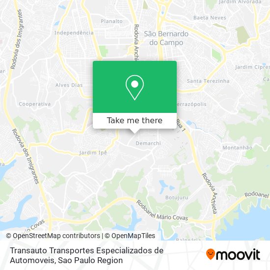 Mapa Transauto Transportes Especializados de Automoveis