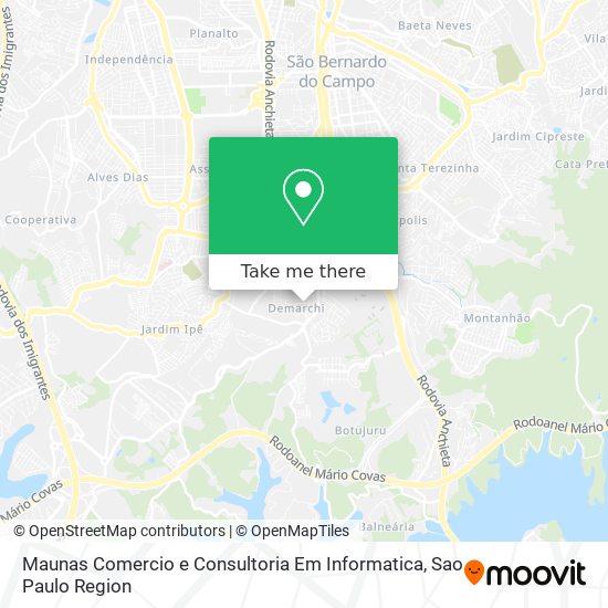 Mapa Maunas Comercio e Consultoria Em Informatica