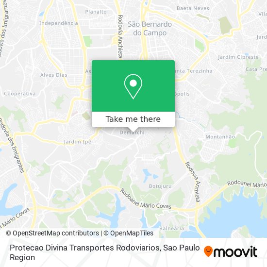 Protecao Divina Transportes Rodoviarios map