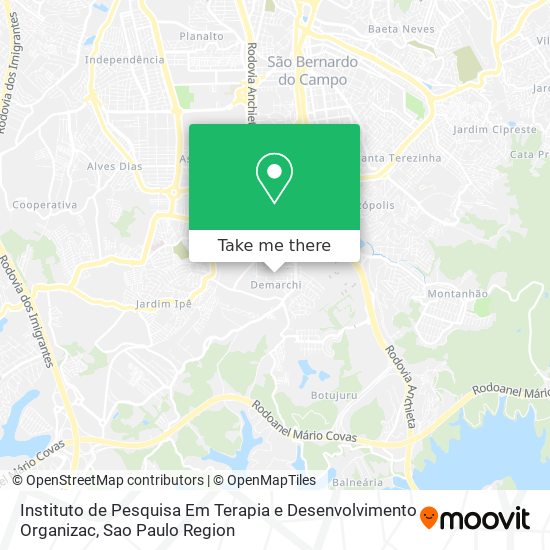 Mapa Instituto de Pesquisa Em Terapia e Desenvolvimento Organizac