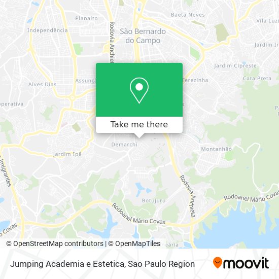 Mapa Jumping Academia e Estetica