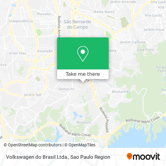 Mapa Volkswagen do Brasil Ltda.