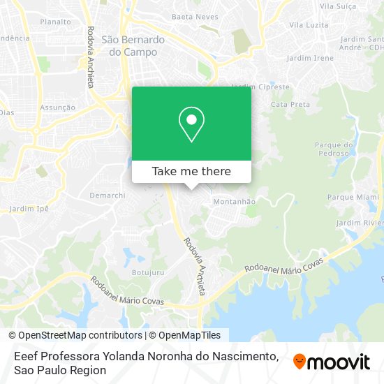 Eeef Professora Yolanda Noronha do Nascimento map