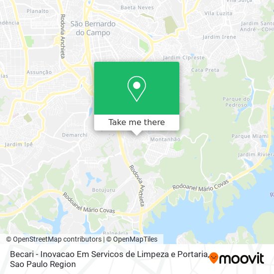 Becari - Inovacao Em Servicos de Limpeza e Portaria map