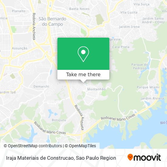 Mapa Iraja Materiais de Construcao