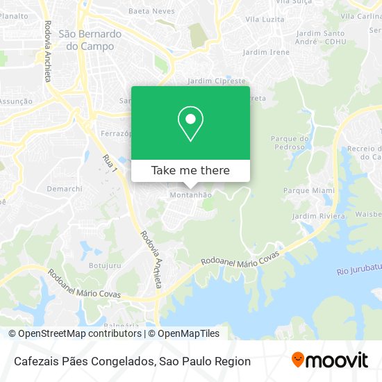 Cafezais Pães Congelados map