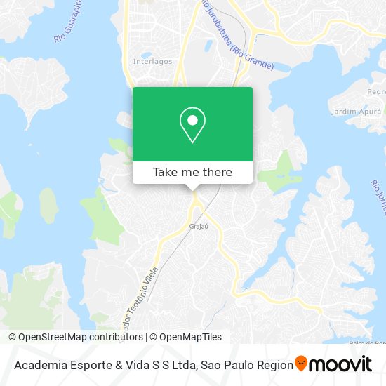 Mapa Academia Esporte & Vida S S Ltda