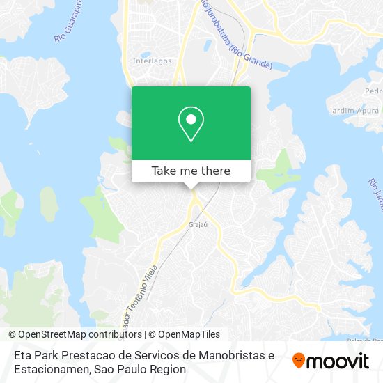 Mapa Eta Park Prestacao de Servicos de Manobristas e Estacionamen