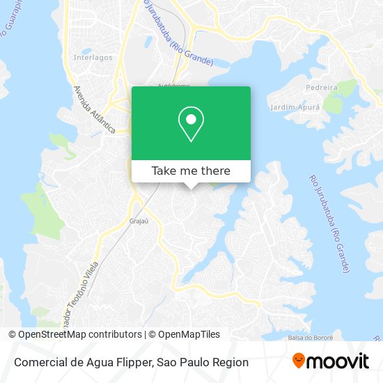 Comercial de Agua Flipper map