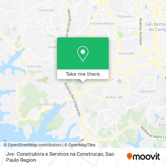 Jvs- Construtora e Servicos na Construcao map