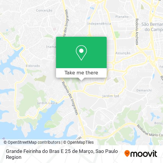 Grande Feirinha do Bras E 25 de Março map