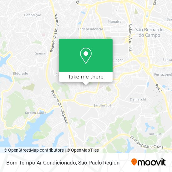 Bom Tempo Ar Condicionado map