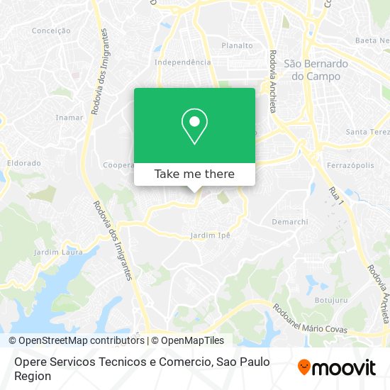 Opere Servicos Tecnicos e Comercio map