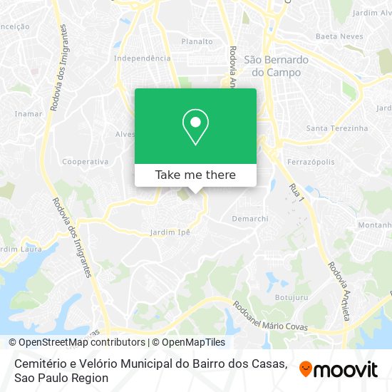 Cemitério e Velório Municipal do Bairro dos Casas map