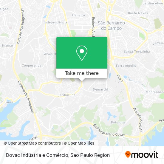 Dovac Indústria e Comércio map