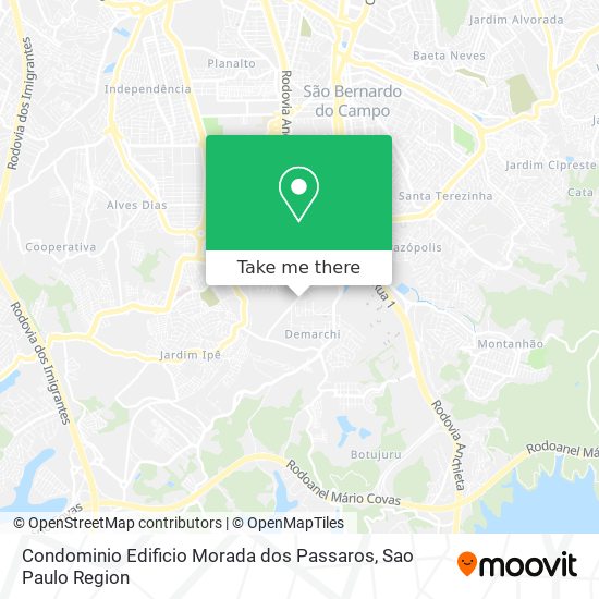 Mapa Condominio Edificio Morada dos Passaros