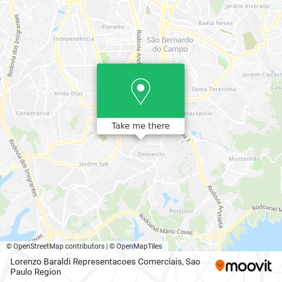 Lorenzo Baraldi Representacoes Comerciais map