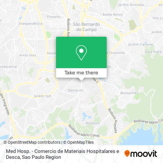 Med Hosp. - Comercio de Materiais Hospitalares e Desca map