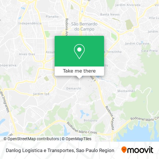 Mapa Danlog Logistica e Transportes