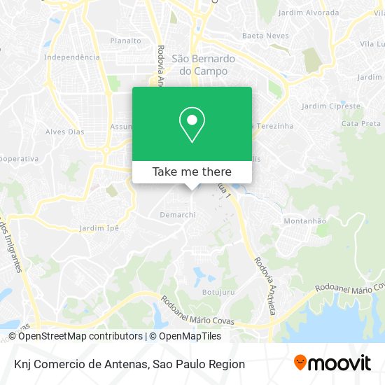 Knj Comercio de Antenas map