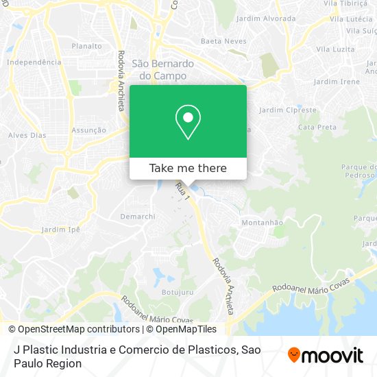 Mapa J Plastic Industria e Comercio de Plasticos