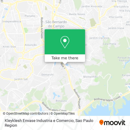 Kleyklesh Envase Industria e Comercio map