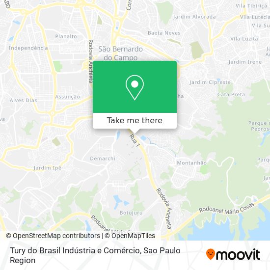 Tury do Brasil Indústria e Comércio map