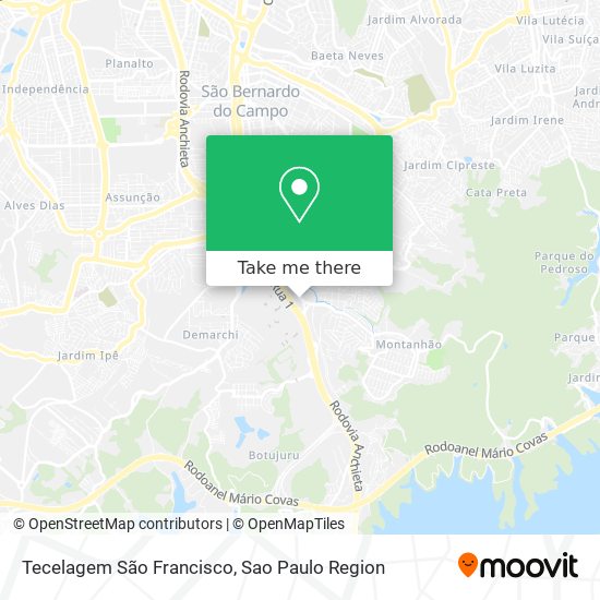 Mapa Tecelagem São Francisco