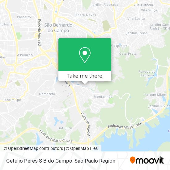 Getulio Peres S B do Campo map