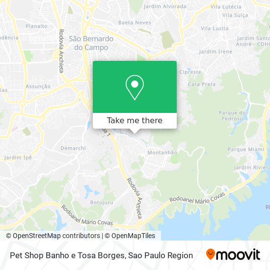 Pet Shop Banho e Tosa Borges map