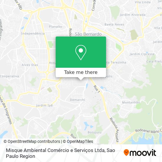 Misque Ambiental Comércio e Serviços Ltda map