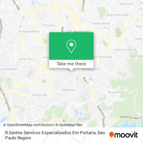 Mapa R.Santos Servicos Especializados Em Portaria