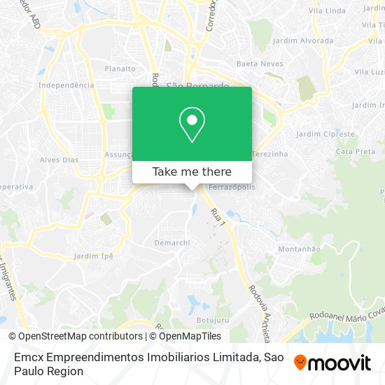 Mapa Emcx Empreendimentos Imobiliarios Limitada