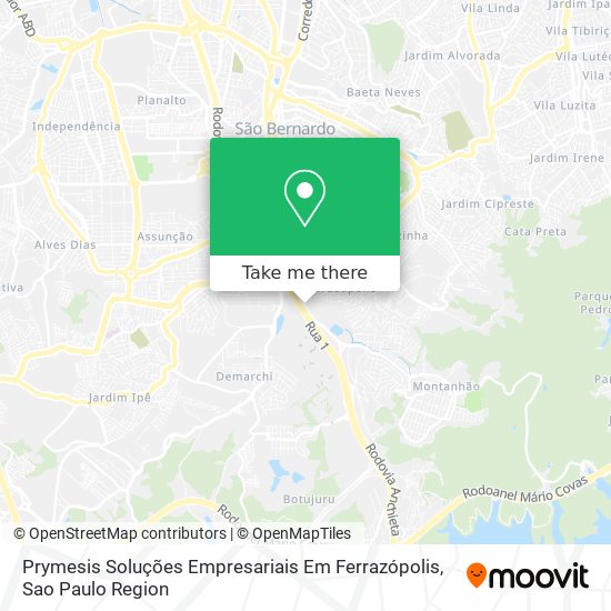 Mapa Prymesis Soluções Empresariais Em Ferrazópolis
