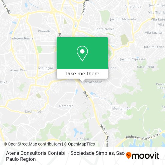 Atena Consultoria Contabil - Sociedade Simples map